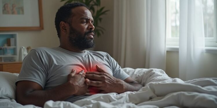 heart attack at night